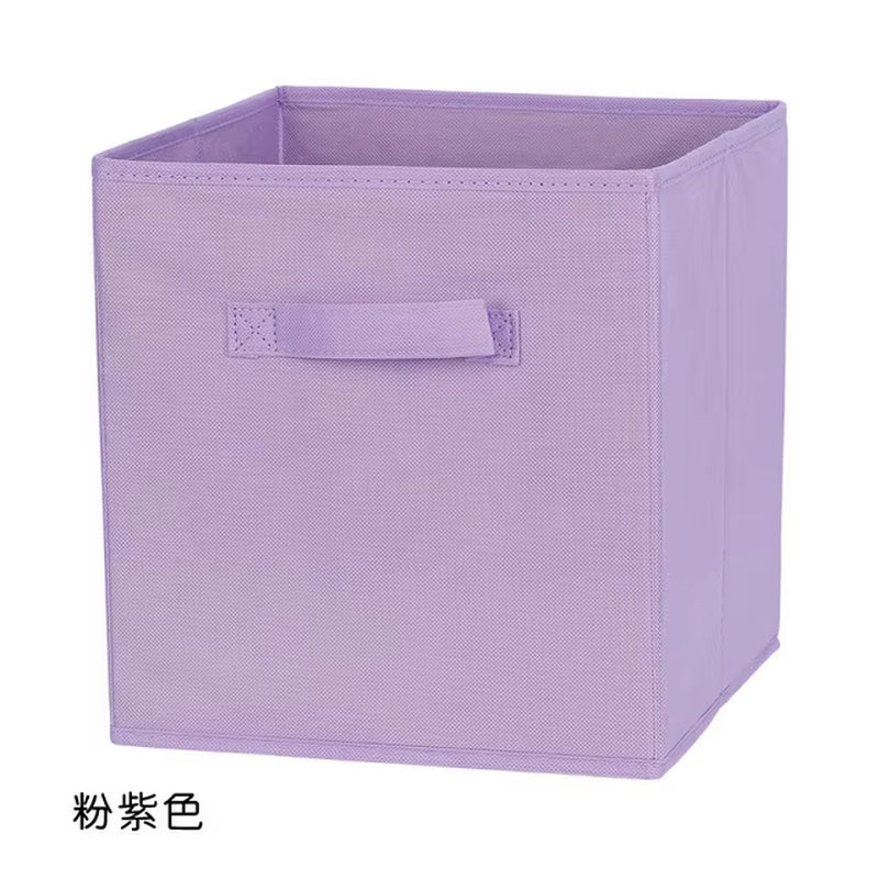 Collapsible Cube Storage Bin Non Woven Fabric Storage Box Home Supplies , Kid Toy Storage Organizer Cabinet Drawer Organization