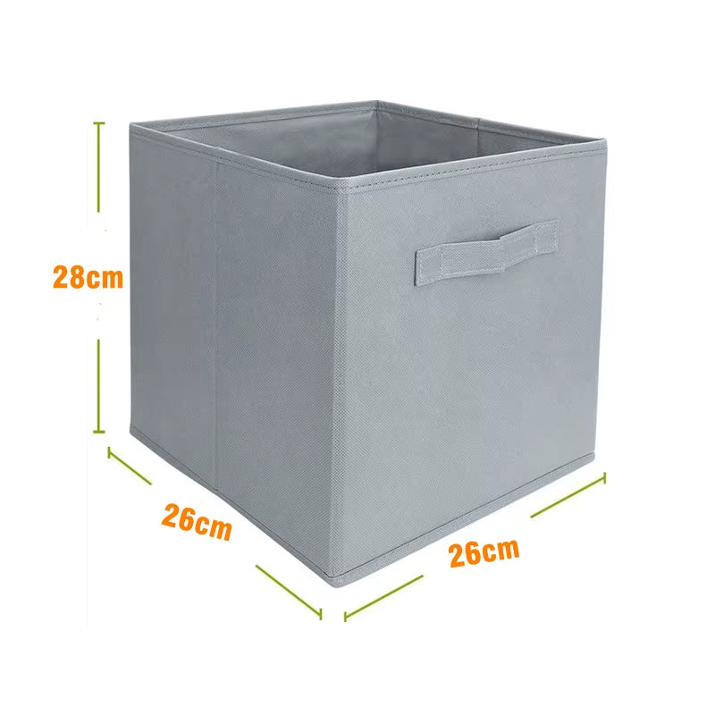 Collapsible Cube Storage Bin Non Woven Fabric Storage Box Home Supplies , Kid Toy Storage Organizer Cabinet Drawer Organization