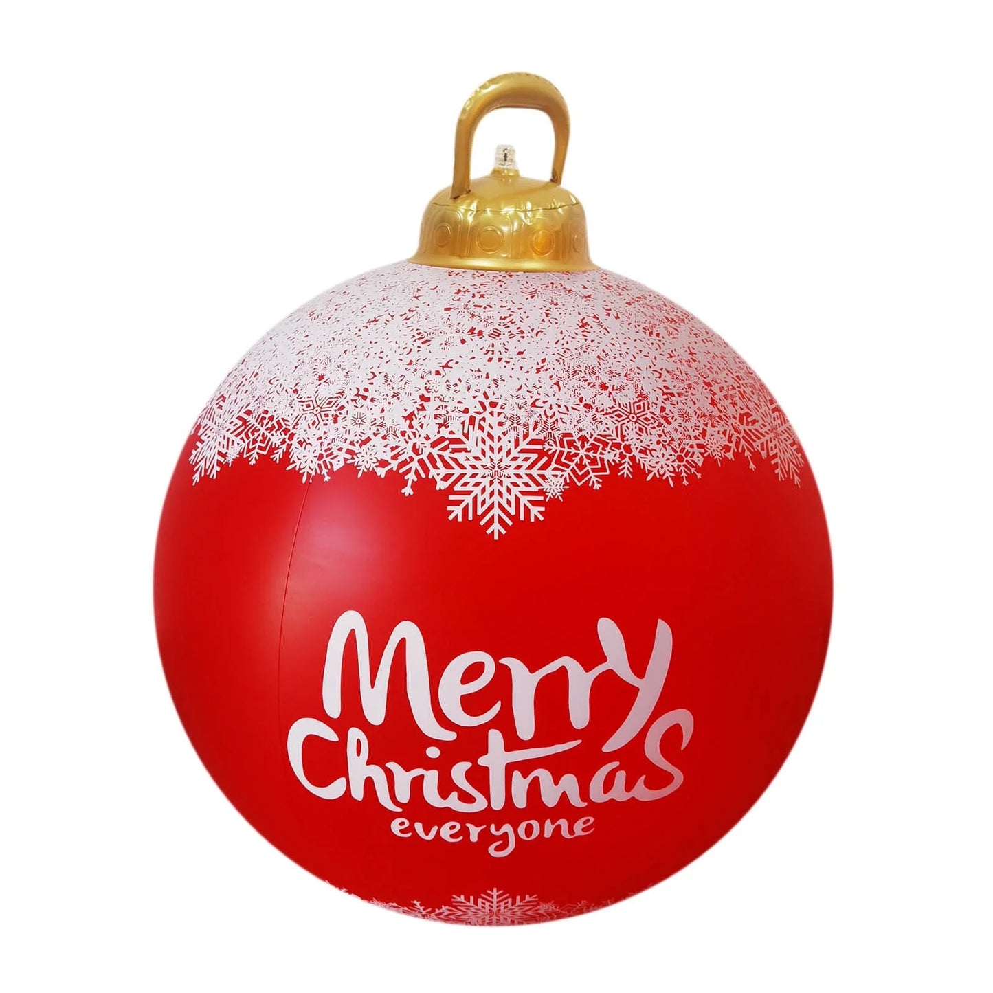 2024 Christmas Decoration Bell Ball 24Inch Outdoor Christmas Inflatable Decorated Ball Pvc Inflatable Christmas Ball Christmas Tree Decorations