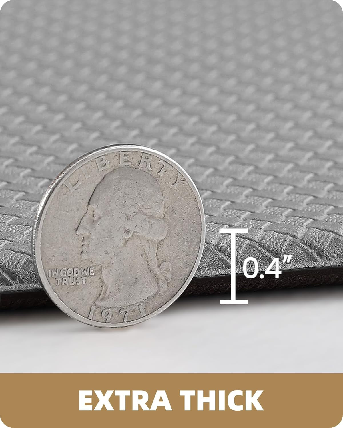 anti Fatigue Cushion Padded Kitchen Mat for Floor - 17X29+17X59,Easy Clean, Waterproof & Oil Proof, anti Slip, Foam Rubber Runner Rug for Front Sink Comfort Standing, Grey Set of 2