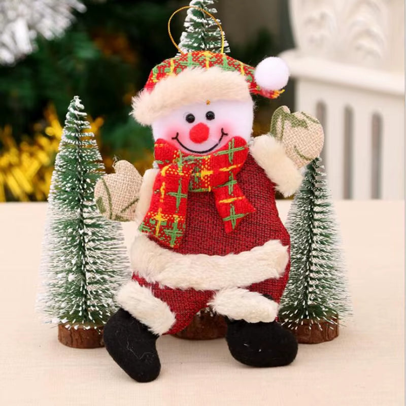 Santa Claus Legs Christmas Tree Decoration Plush Door Decor Santa Claus Elf Leg Christmas Decor for Home Hanging Ornaments