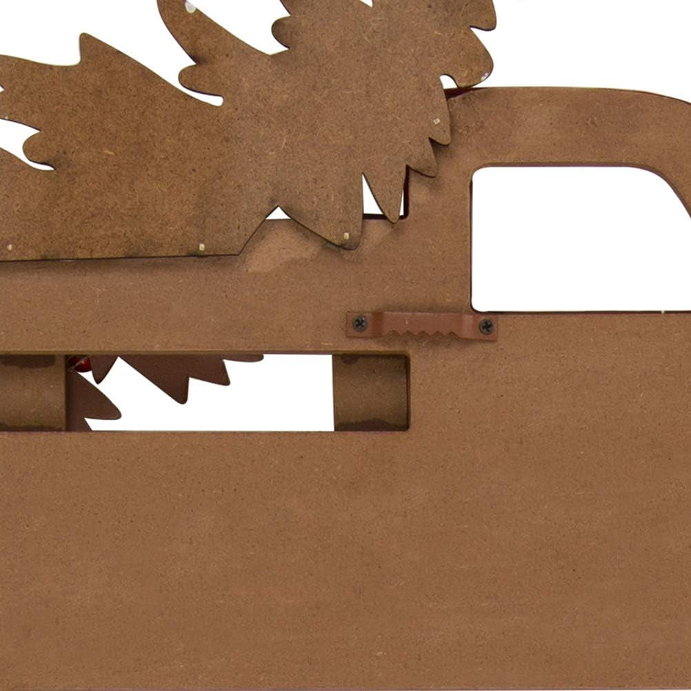 Rustic Wooden Metal Christmas Truck Yard Stake Lawn Garden Standing Sign Lawn Patio Wall Decor, Metal Truck