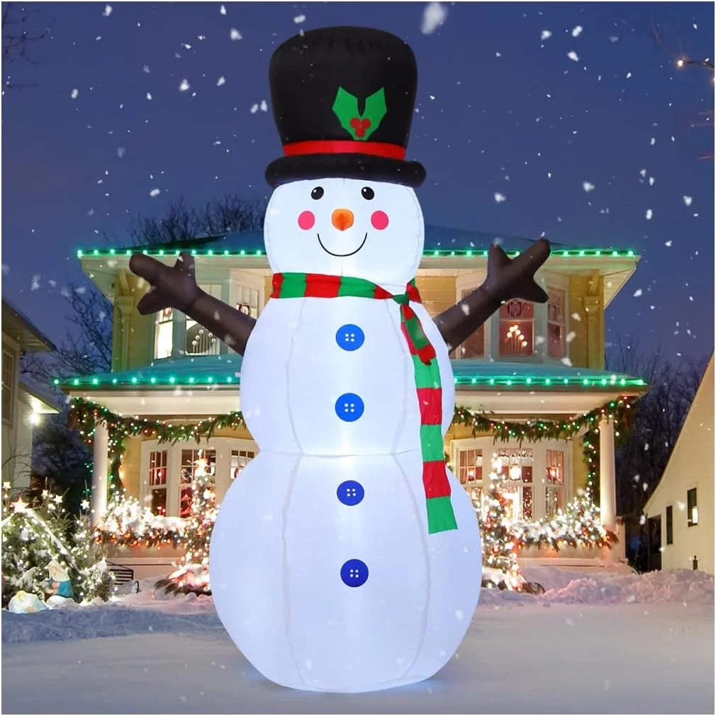 Christmas Inflatables 6 FT Blow up Snowman Inflatables, Snowman Blowups Inflatable Snowman with LED Lights, Outdoor Christmas Inflatable Clearance Snowman Inflatable for Xmas Holiday Party