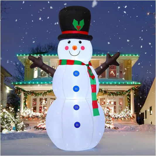 Christmas Inflatables 6 FT Blow up Snowman Inflatables, Snowman Blowups Inflatable Snowman with LED Lights, Outdoor Christmas Inflatable Clearance Snowman Inflatable for Xmas Holiday Party