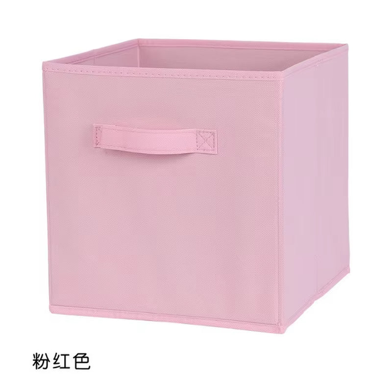 Collapsible Cube Storage Bin Non Woven Fabric Storage Box Home Supplies , Kid Toy Storage Organizer Cabinet Drawer Organization