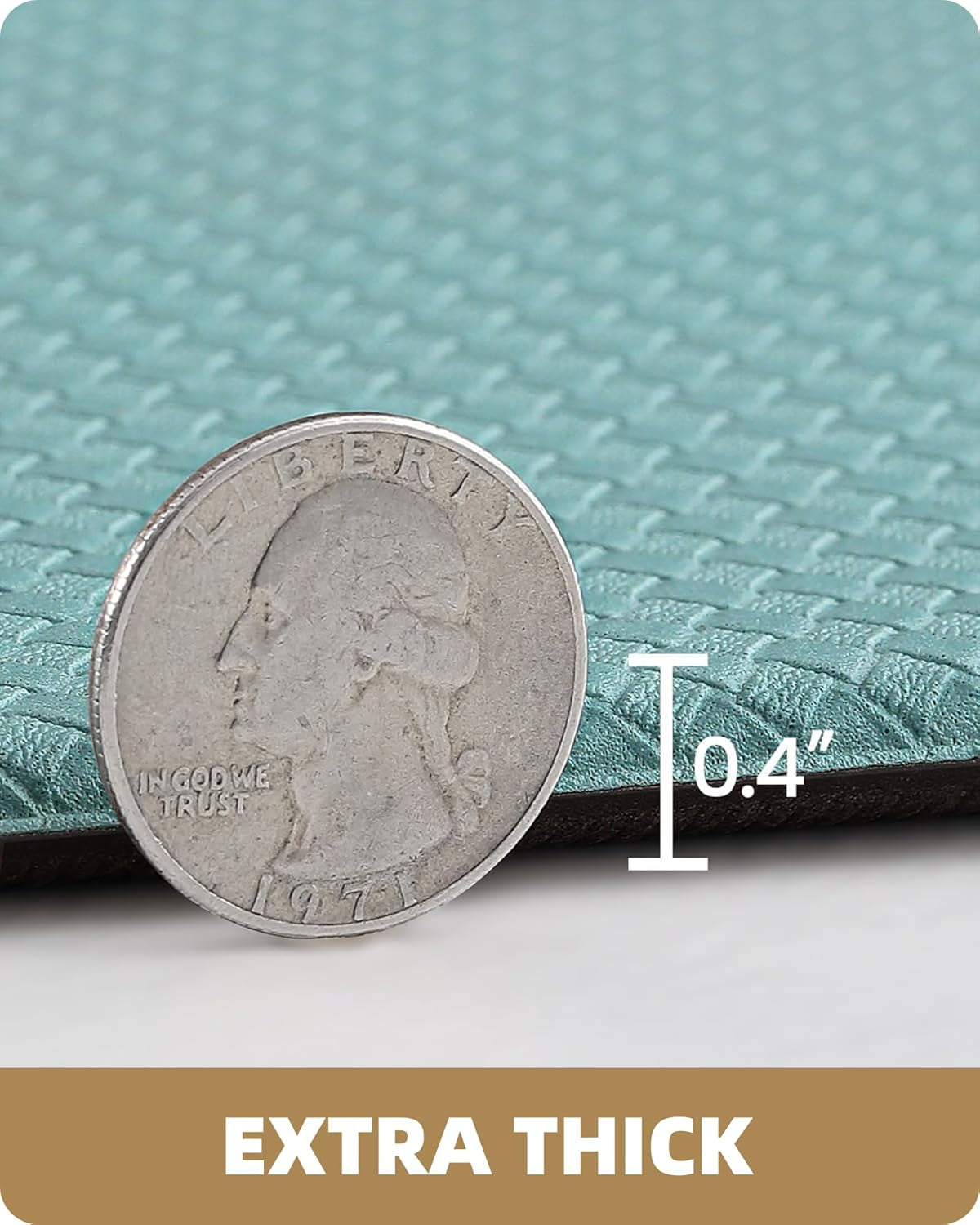 anti Fatigue Cushion Padded Kitchen Mat for Floor - 17X29+17X59,Easy Clean, Waterproof & Oil Proof, anti Slip, Foam Rubber Runner Rug for Front Sink Comfort Standing, Teal Set of 2