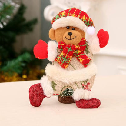 Santa Claus Legs Christmas Tree Decoration Plush Door Decor Santa Claus Elf Leg Christmas Decor for Home Hanging Ornaments