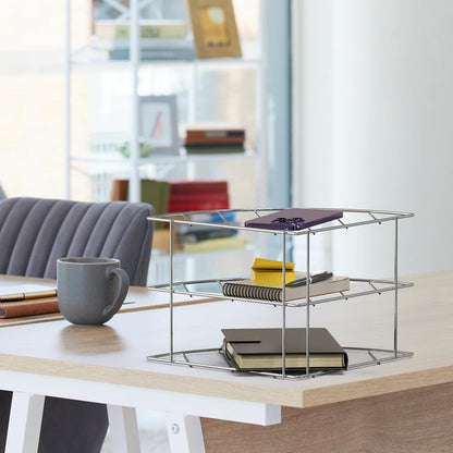 3-Tier Counter and Cabinet Corner Shelf Organizer, Chrome