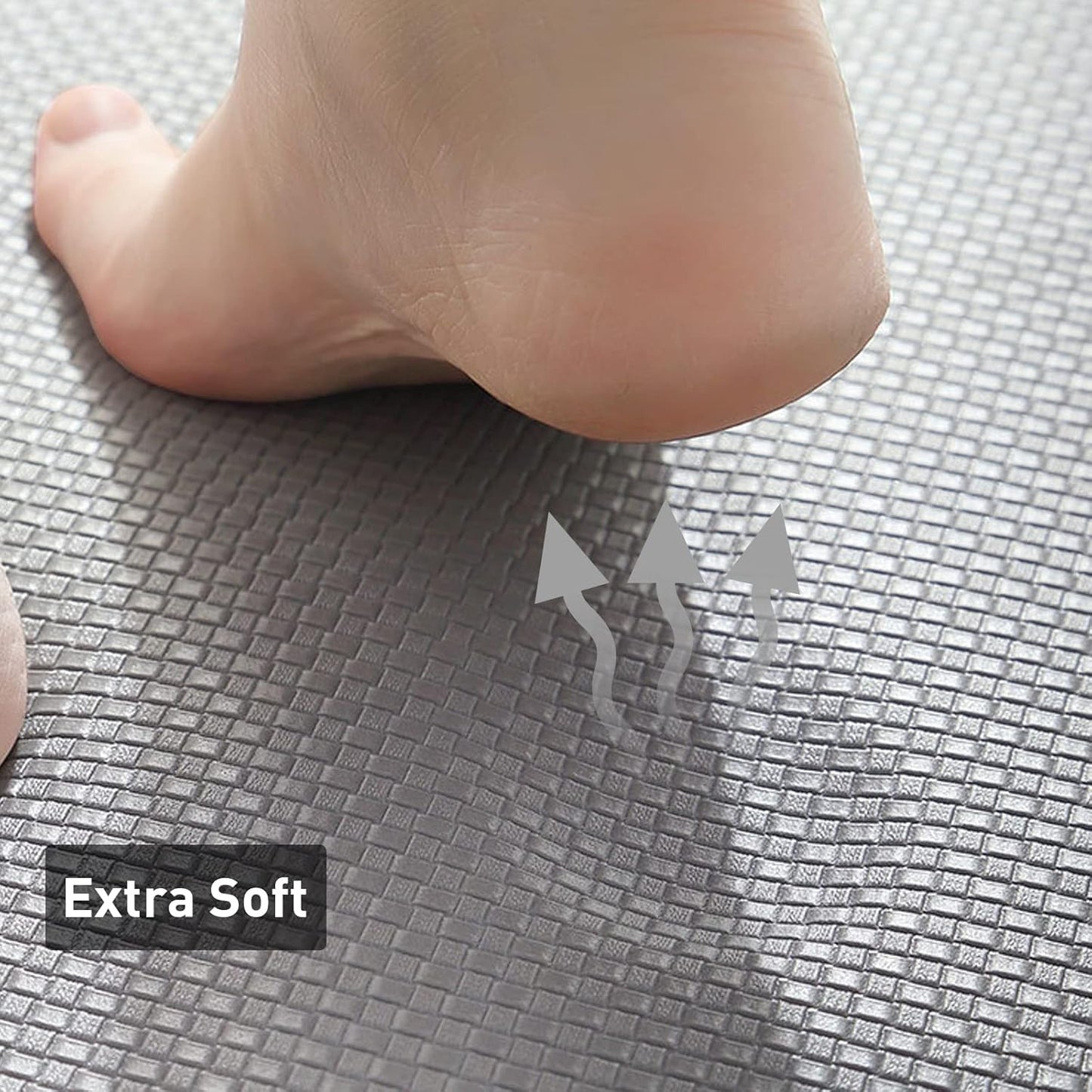 Anti Fatigue Mats for Kitchen Floor,Waterproof & Non-Slip Kitchen Rugs, anti Fatigue Floor Mats for Home,Office,Laundry,Sink,Kitchen Mat Cushioned anti Fatigue Set of 2 Grey 17.5" X 29.5"+17.5" X 59"