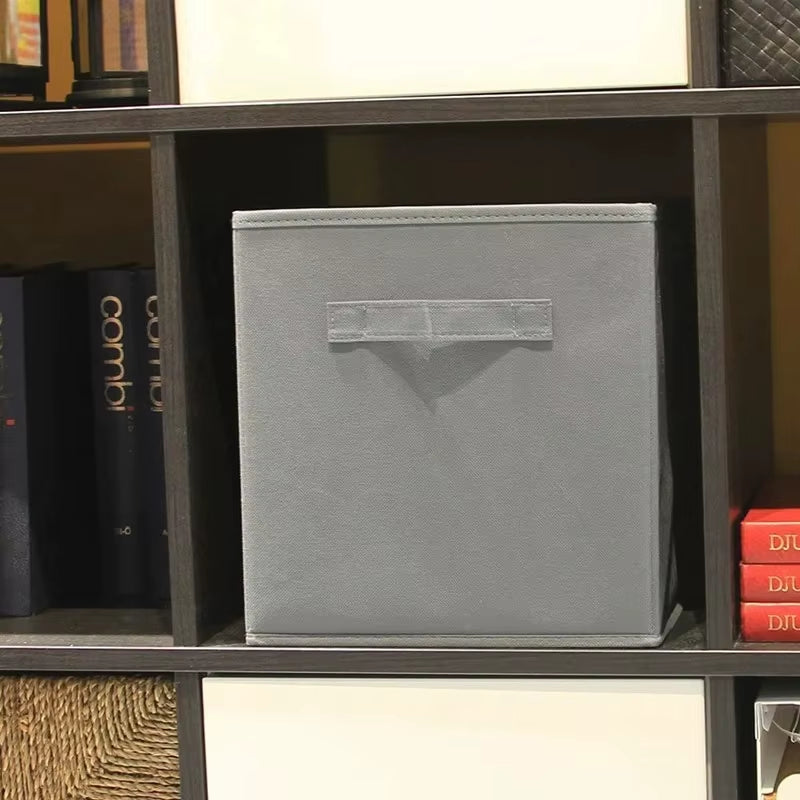 Collapsible Cube Storage Bin Non Woven Fabric Storage Box Home Supplies , Kid Toy Storage Organizer Cabinet Drawer Organization