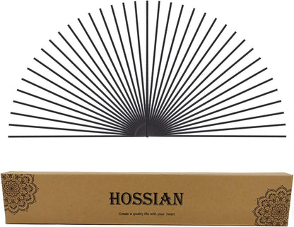 70 Pieces Fiber Reed Diffuser Replacement Refill Sticks, Diffuser Refills, Spa, Aromatherapy (12" X 3Mm, Black)