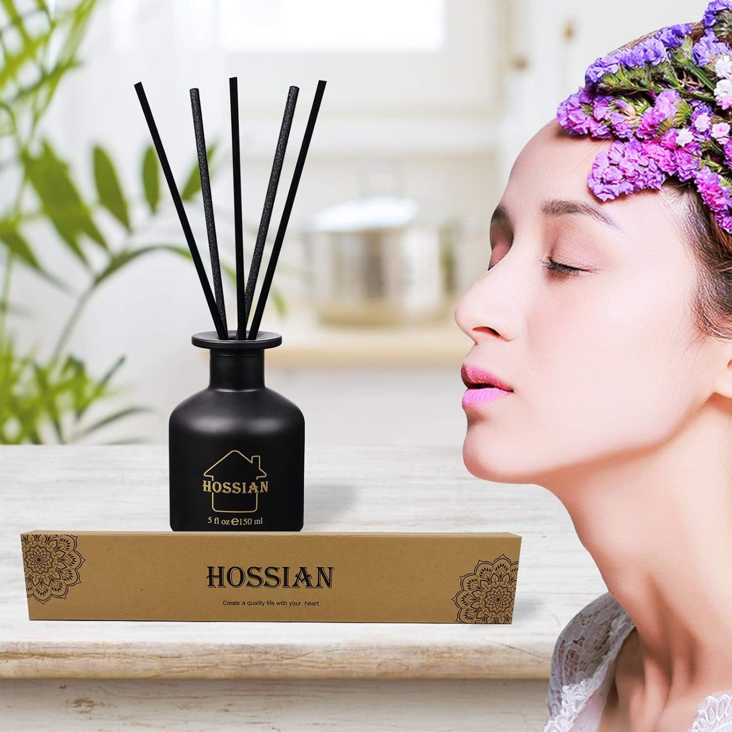 70 Pieces Fiber Reed Diffuser Replacement Refill Sticks, Diffuser Refills, Spa, Aromatherapy (12" X 3Mm, Black)