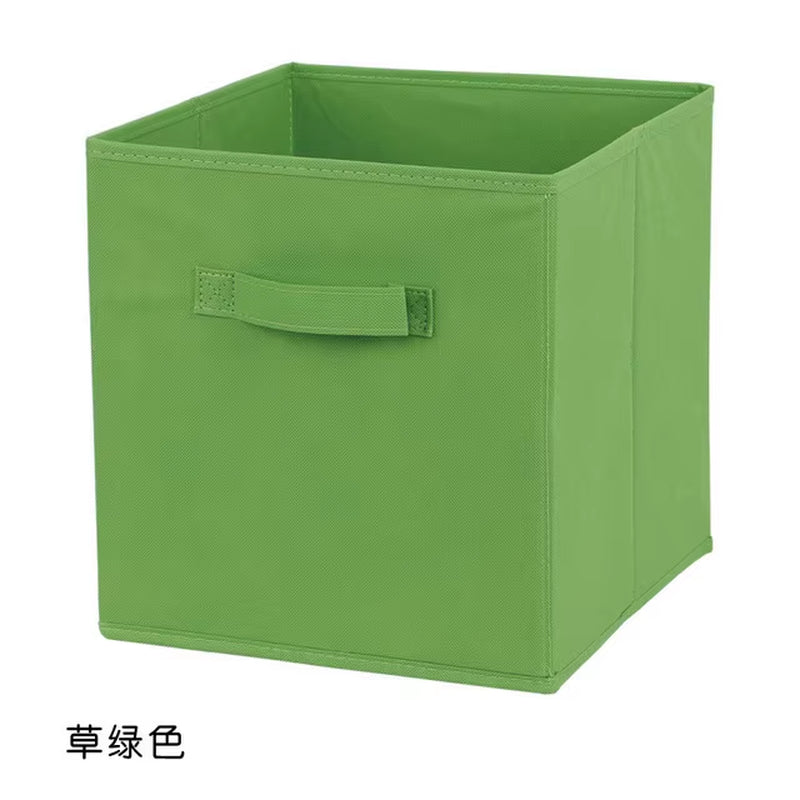 Collapsible Cube Storage Bin Non Woven Fabric Storage Box Home Supplies , Kid Toy Storage Organizer Cabinet Drawer Organization
