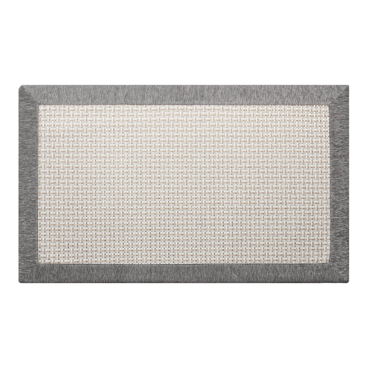Kitchen Mat 23.6"X39.4" Kitchen Rugs Non-Skid Twill Kitchen Floor Mats Washable Small Throw Rug for in Front of Sink Gray Brown
